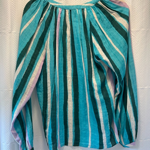 Frnch Paris Striped Button down Small - Picture 4 of 4